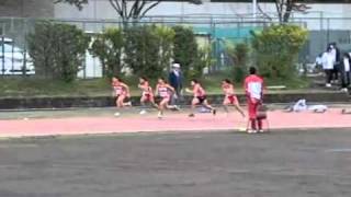 JOSAIスプリントトライアル中学校女子100m決勝2組