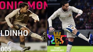 PES 2021 Vs. Real Life - RONALDINHO, PUYOL, DECO y CRUYFF Iconic Moment Series + Gol Pedri