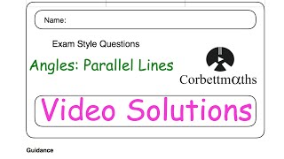 Angles in Parallel Lines Answers - Corbettmaths