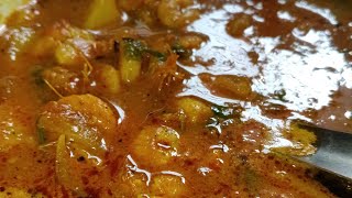 ଓଡ଼ିଆ ଷ୍ଟାଇଲ ଚିଙ୍ଗୁଡ଼ି ଆଳୁ ଝୋଳ।।(Odia style prawn potato curry)