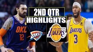 Oklahoma City Thunder vs Los Angeles Lakers 2ND QTR Game  Highlights | December 23, 2023