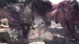 モンスターハンター：ワールド（MHW）/調査（蛮顎竜、蒼火竜）_03'23（大剣ソロ/オトモ一緒_Great sowrd）_ver.3.02