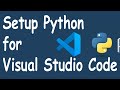 Setup Python For Visual Studio Code on macOS  and Windows - Install python extension on code