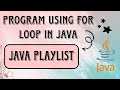 Write a program in java print the multiplication table of any number using for loop