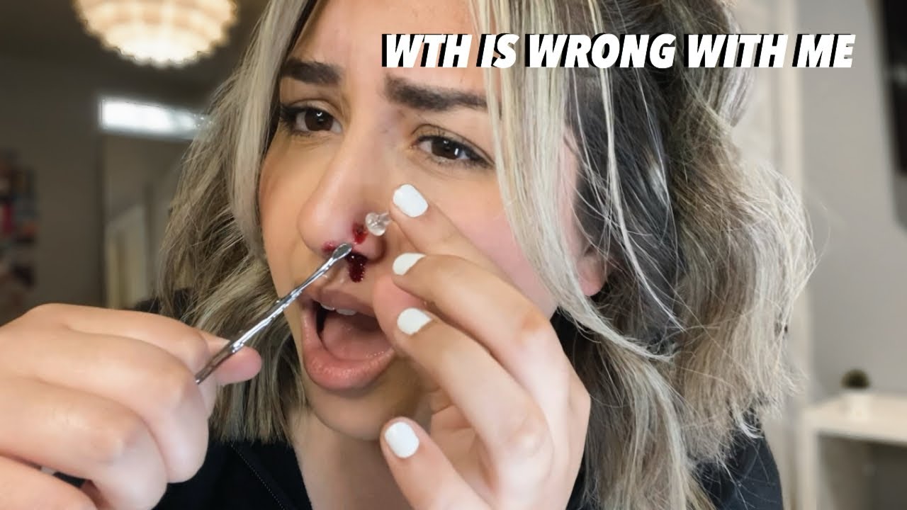 I Gave Myself A Nose Piercing Failed Youtube