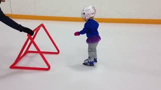Kids learn to skate safer and sooner on Balance Blades beginner ice skates.