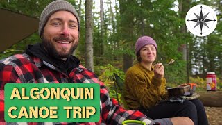 Algonquin Park September Canoe Trip- dutch oven baking, trout fishing \u0026 fall colours!