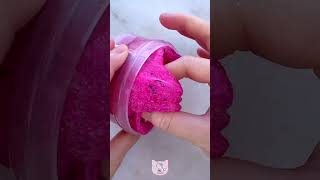 Crunchy Slime ASMR 💖 Pink Pitaya Fizz from Putty Egg