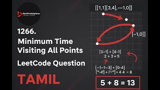 1266 Minimum Time Visiting All Points Leetcode Python Tamil