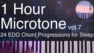 1時間 微分音　その7　眠りのための24平均律 微分音コード進行　1 Hour Microtone vol.7 24EDO Chord Progressions (for sleep)