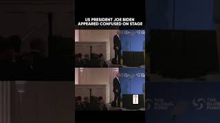😕😕US President Joe Biden Gets 'Lost On Stage’ After Speech #shorts #viral