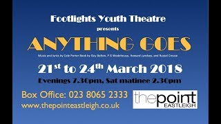 Footlights Youth Theatre presents Anything Goes