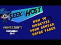 How to Monetize your Minecraft Server using Tebex Buycraft | SeekaHost Minecraft Server Tutorial