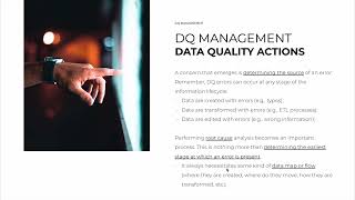 "Introduction to Data Quality and Data Management" Course Preview: Data Quality Actions
