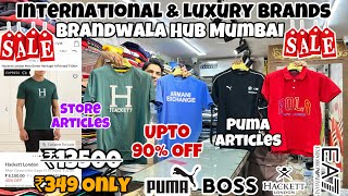 International \u0026 Luxury Brands 🔥 | Upto 90% Off | Puma Tshirts,Jeans| Branded Clothes in Mumbai