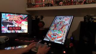 Pinball FX3 Attack from Mars, cabinet mode with DIY pinball controller