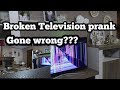 Broken Television prank||Zanina's Vlog