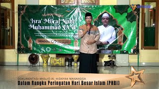 SAMBUTAN UST.  FURQUN  (KET. DKM) MASJID AL-HIDAYAH MANANGGA  |  ISRA MI'RAJ NABI MUHAMMAD SAW 2025