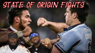 AMERICANS REACT TO STATE OF ORIGIN BIGGEST FIGHTS