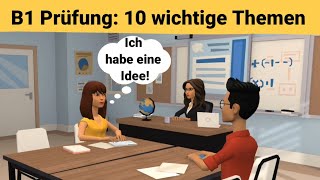 Mündliche Prüfung deutsch B1 | Gemeinsam etwas planen/Dialog | 10 wichtige Themen | sprechen Teil 3