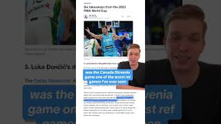 Luka Doncic's Reputation as a Complainer Grows & the NBA Noticed at the FIBA World Cup #lukadoncic