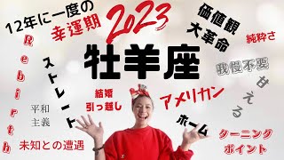 牡羊座♈️2023年　㊗️12年に一度の幸運期‼️‼️‼️自由に大開放⭐️やっと時代がついてくる👍👍👍