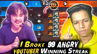 First Time Break 99 Winning Streak 😱Laka Gamer Vs Angry bacha Youtuber 😡 गुस्सा हो गया ||