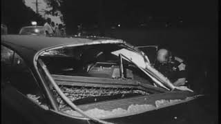 Automobile collision scene, 1968-09-17