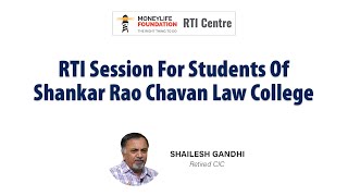 RTI Session for Students of Shankar Rao Chavan Law College