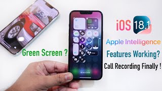 iOS 18.1 Official Update on iPhone 13 – Call Recording, Battery, Apple Intelligence, Green Screen !