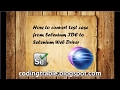 How to convert test cases from Selenium IDE to Selenium WebDriver byNP