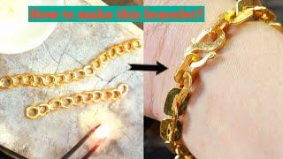 A port chain fashion bracelet is made| Handmade bracelet