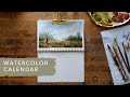 Paint a Fall Landscape | Watercolor Calendar Painting by Sarah Cray of Let's Make Art