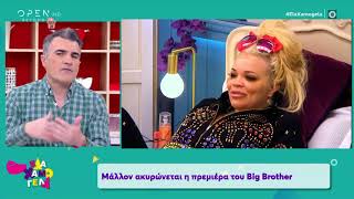 Big brother: Μάλλον ακυρώνεται η πρεμιέρα του - Έλα Χαμογέλα! 15/3/2020 | OPEN TV