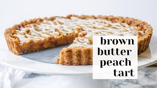 Brown Butter Peach Crumb Tart Recipe - A Decadent Summertime Dessert!