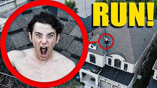 If you ever see your roommate do this on the roof RUN! (Stromedy freaked out)