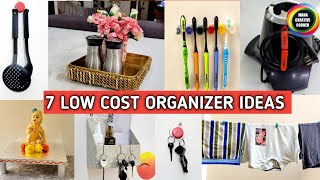 7 No Cost & Low Cost Organizer Ideas from House Hold Waste | Organizers from waste materials | DIY