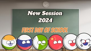 Countries First Day of School 😂😂 | #funny #countryballs #countrys #mapping