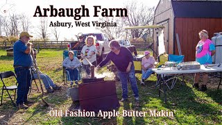 Arbaugh Farm, Asbury, West Virginia:  Making Apple Butter the Old Fashion Way