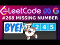 [Animated] LeetCode 268 Missing Number | Blind 75