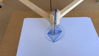 Two-Pendulum-Harmonograph in action