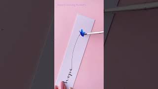 Easy painting ideas || Bookmark #creativeart  #satisfying #shorts