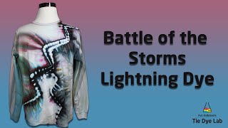 Tie Dye Designs : Battle of the Storms Lightning Ice Dye