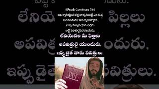 మన పిల్లలు పవిత్రులా? Are our children holy?