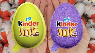 NEW!!! 100 Yummy Kinder Joy Surprise Egg Toys Opening A Lot Of Kinder Joy Chocolate ASMR #5716