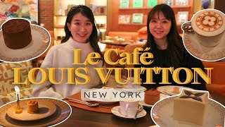 ✨Café LOUIS VUITTON✨ in NEW YORK | 予約困難なルイ・ヴィトンのカフェに行ってきました！ニューヨークに新しくできたばかりの素敵空間で 超高級なケーキをいただく☕️🧡