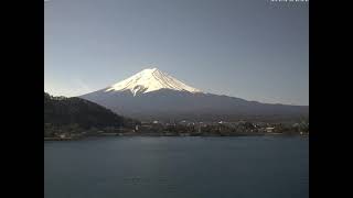 富士山ライブ動画 2021年3月の河口湖逆さ富士 タイムラプス