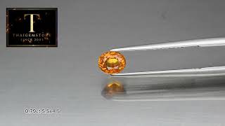 0.79ct 5.5x4.5mm VVS Oval Yellow Sapphire Songea Heated, Twinkling!