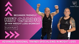 Do This 20 Min BEGINNER Cardio HIIT Workout To Help Promote Weight Loss🔥 Fat Burn in a Fun Way 😀