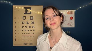 ASMR ~ Eye Examination ~ visual triggers (light, point A or B, lens 1 or two, …) and more!